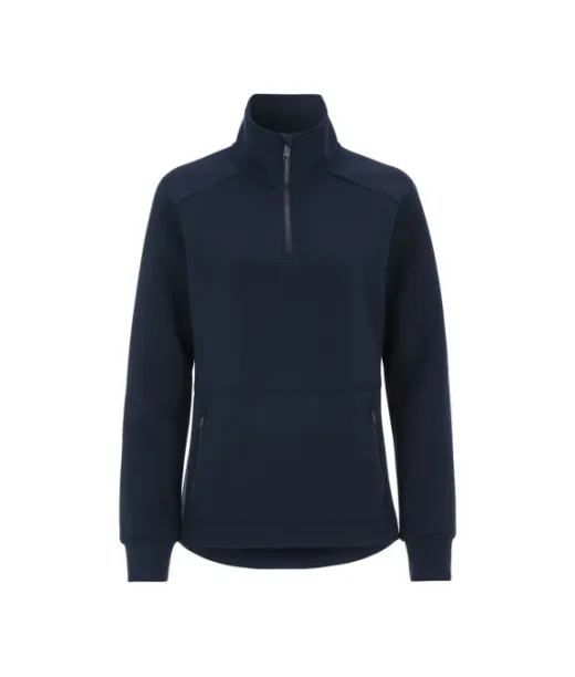 Anzac Lady Half Zip Collar Tummansininen