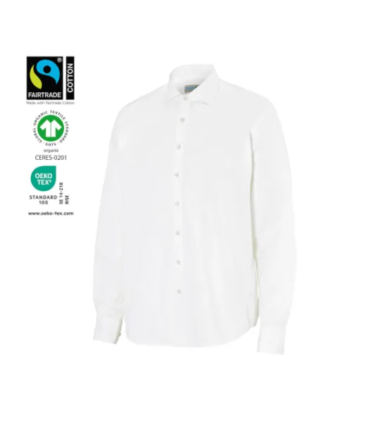 Cottover Twill Kauluspaita Comfort Valkoinen