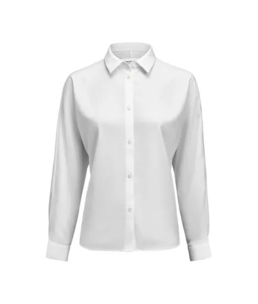 Crepe Satin Blouse Valkoinen