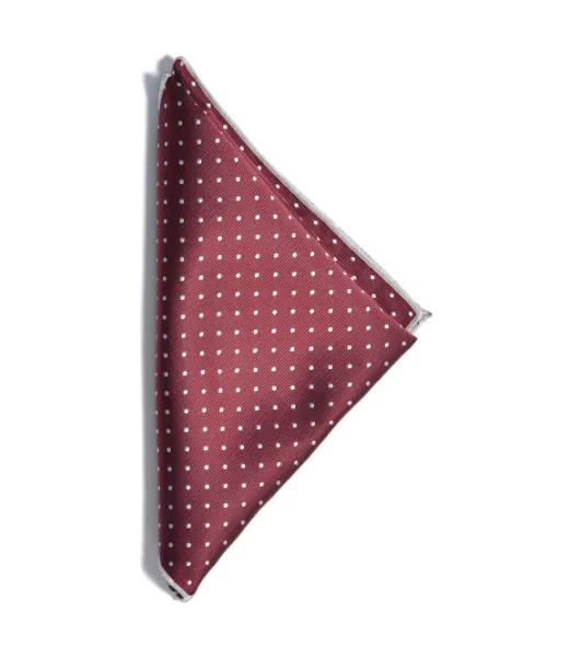 Handkerchief Viininpunainen / Valkoinen
