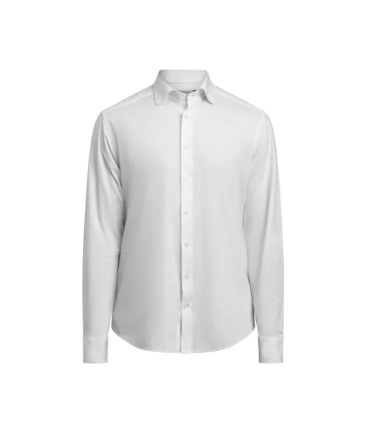 Ib132 Interlock Knit Slim Valkoinen