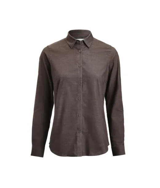 Indigo Bow 134 Cord Shirt Contemporary Fit W Ruskea