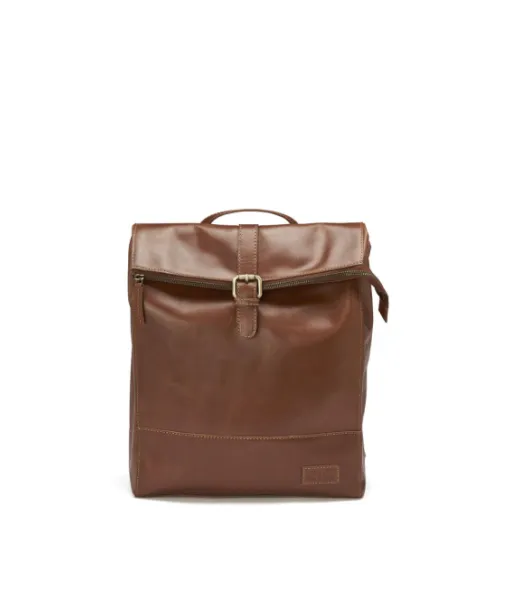Leather Line Backpack Konjakki