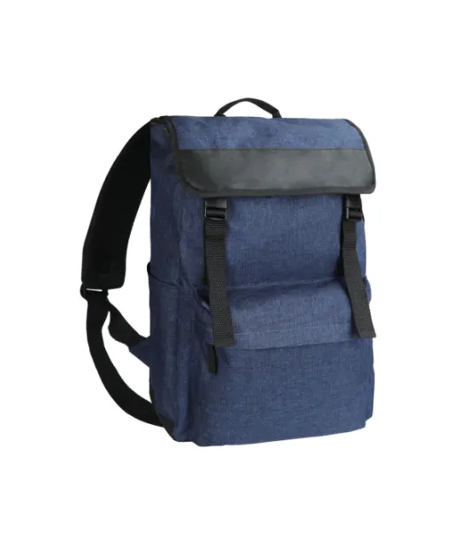 Melange Backpack Meleerattu Tummansininen