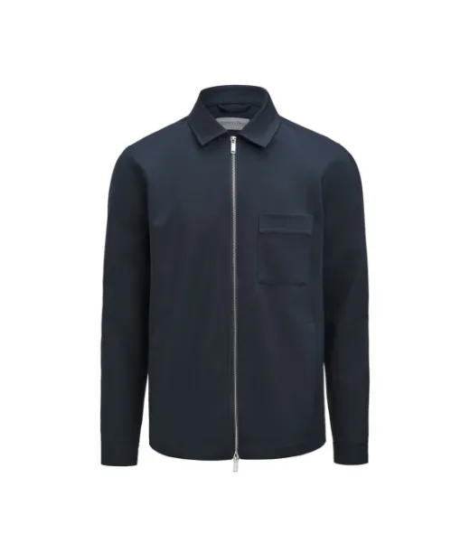 Modern Zip Overshirt Navu
