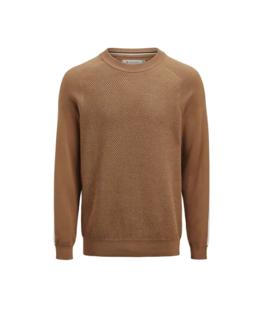 Scarsdale Sweater Men Pähkinänruskea