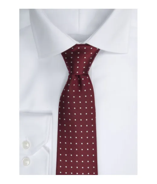 Tie Dotted Viininpunainen / Valkoinen