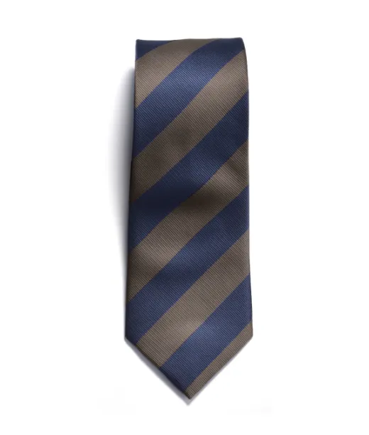 Tie Striped Tummansininen / Ruskea