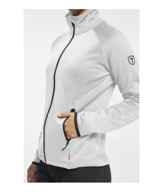 Txlite Midlayer Zip Women Vaaleanharmaa