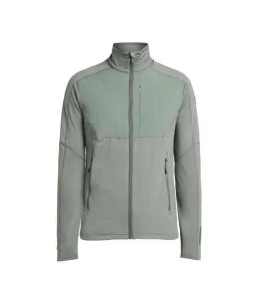 Txlite Windblock Full Zip Men Harmaanvihreä