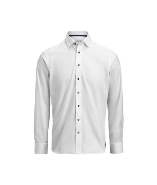 Yellow Bow 56 Shirt Slim Fit Men Valkoinen / Tummansininen