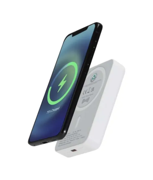 Acrab 10 000 Mah:n Ja 15 W:n Magneettinen Langaton Varavirtalähde, Jossa 20 W:n Pd – Valmistettu Kierrätetystä Muovista