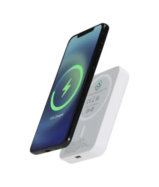 Acrab 5 000 Mah:n Ja 15 W:n Magneettinen Langaton Varavirtalähde, Jossa 20 W:n Pd – Valmistettu Kierrätetystä Muovista