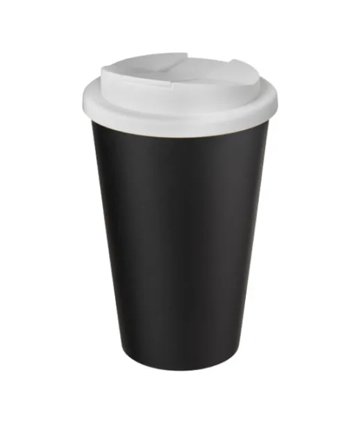 Americano® Eco -kahvimuki Kierrätetystä Materiaalista, Läikyttämätön, 350 Ml Valkoinen / Musta
