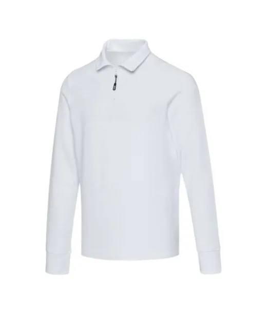 Apollo Pitkähihainen Poolopaita Puolipitkällä Vetoketjulla, Unisex, 245 G/m²