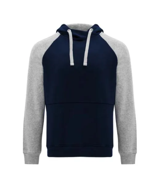 Badet Kaksivärinen Unisex-huppari, 280 G/m² Navy Sininen / Meleerattu Harmaa