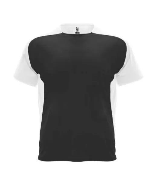 Bugatti Lyhythihainen Urheilu-t-paita, Unisex Musta / Valkoinen
