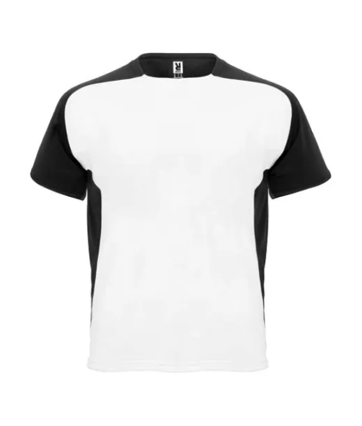 Bugatti Lyhythihainen Urheilu-t-paita, Unisex Valkoinen / Musta