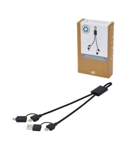 Connect 6-in-1 Pikalataus- Ja Datasiirtokaapeli 45 W Rcs-kierrätetystä Alumiinista