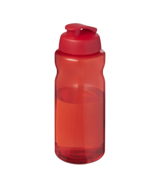 H2o Active® Eco Big Base 1 Litran Urheilujuomapullo Flip Lid -kannella Punainen / Punainen
