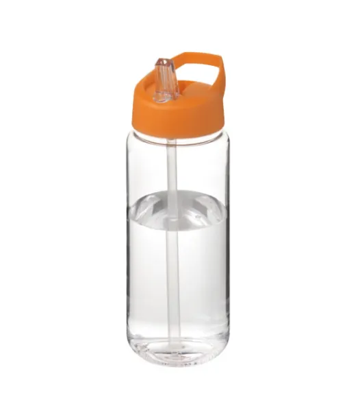 H2o Active® Octave Tritan™ 600 Ml Urheilujuomapullo Nokallisella Korkilla Kirkas Läpinäkyvä / Oranssi