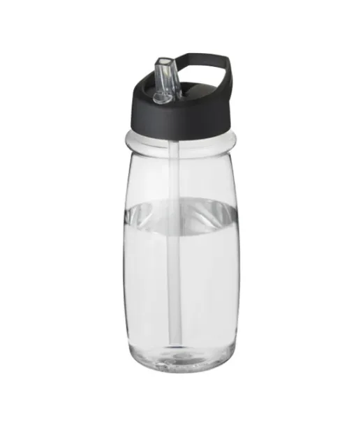 H2o Active® Pulse 600 Ml -urheilujuomapullo Kaatonokkakannella Läpinäkyvä / Musta
