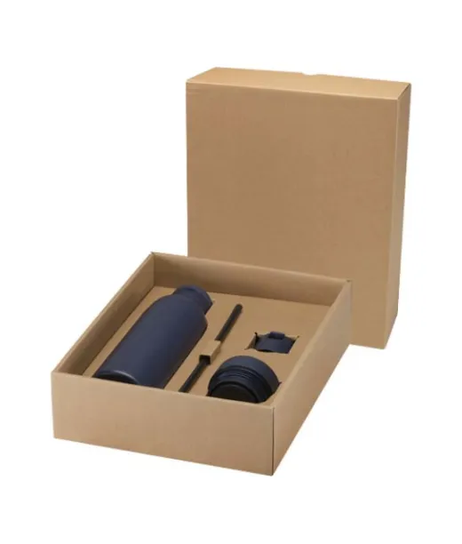 Illuminate 650 Ml:n Rcs-kierrätetty, Ruostumattomasta Teräksestä Valmistettu Kaksiseinämäinen Vesipullo, Jossa On Kolmiosainen Kansisetti