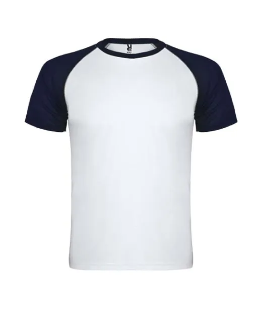 Indianapolis Lyhythihainen Urheilu-t-paita, Unisex Valkoinen / Navy Sininen