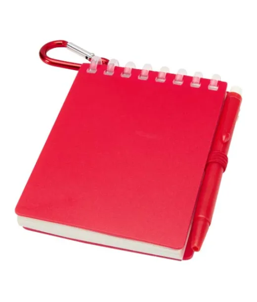 Lig Mini Kierrätetystä Muovista Valmistettu Pehmeäkantinen Muistikirja Ja Kuulakärkikynäsetti (musta Muste)