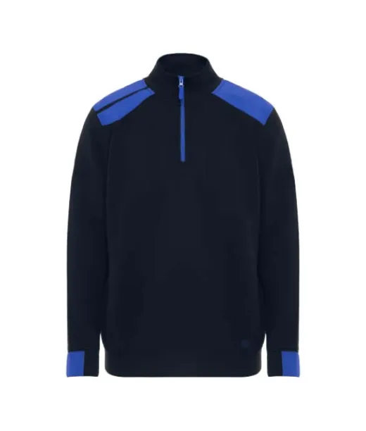Maverick Miesten Svetari Puolipitkä Vetoketju 280 G/m2 Navy Sininen / Royal Sininen