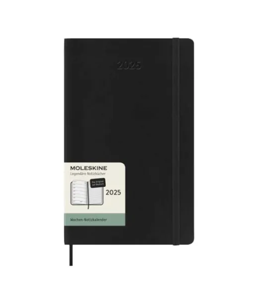 Moleskine Pehmeäkantinen L-viikkokalenteri 12 Kuukaudelle – Saksankielinen
