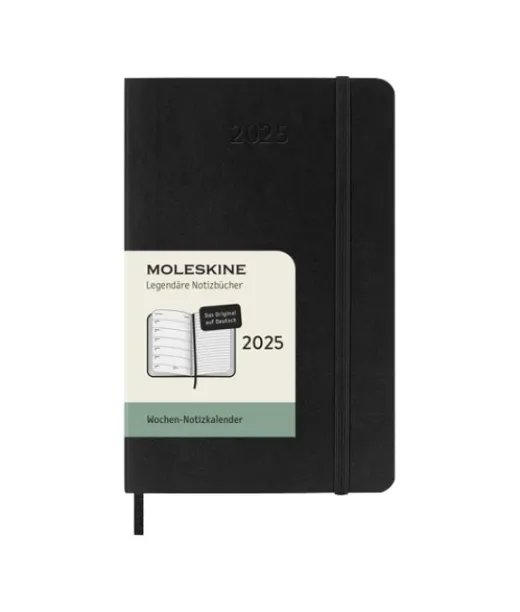 Moleskine Pehmeäkantinen Taskukokoinen Viikkopäivyri 12 Kuukaudelle – Saksankielinen
