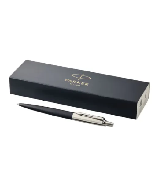 Parker Jotter Bond Street-kuulakärkikynä (sininen Muste) Musta / Hopea