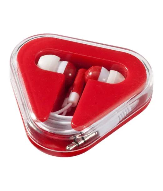 Rebel-nappikuulokkeet Punainen / Valkoinen