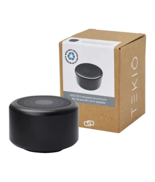 Rise 3 W:n Rcs-kierrätetystä Alumiinista Valmistettu Bluetooth®-minikaiutin 