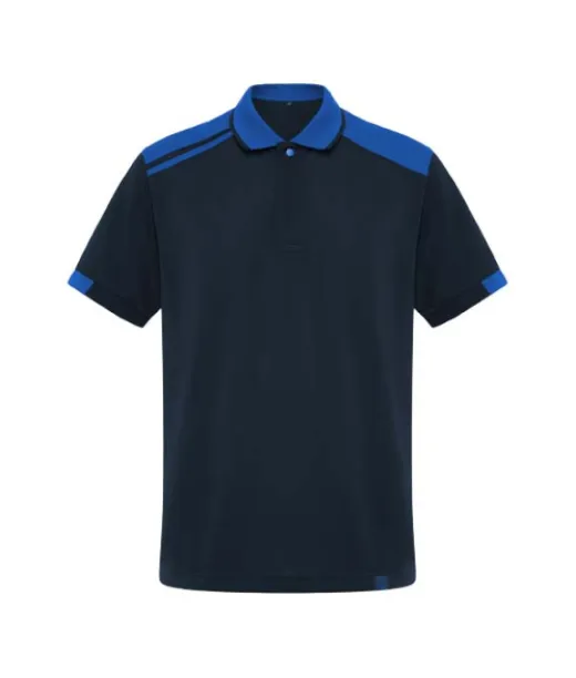 Samurai Antibakteerinen Lyhythihainen Unisex-poolopaita 160 G/m2 Navy Sininen / Royal Sininen