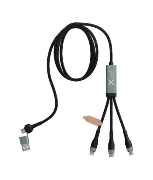 Scx.design C53 100 W:n Rpet-muovista Valmistettu Ultranopea 5-in-1-latauskaapeli
