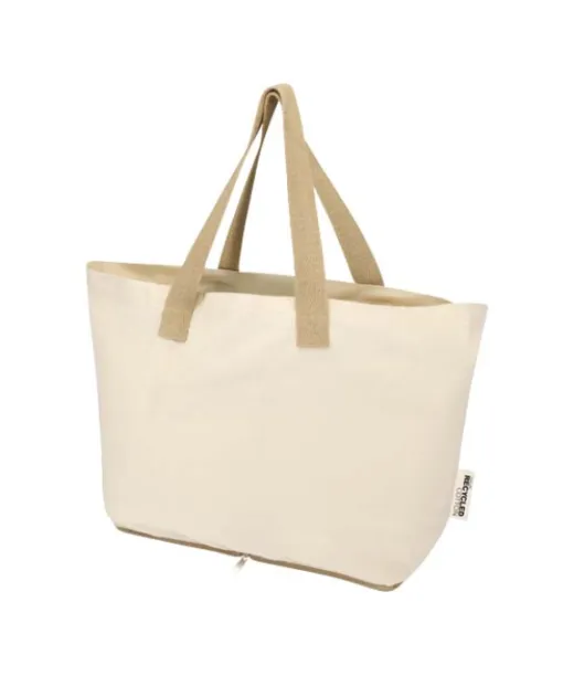 Sierra 140 G/m²:n Grs-kierrätetystä Puuvillasta Valmistettu, Taitettava 7 Litran Kassi Natural / Natural