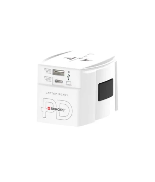 Skross® Muv Ac65pd -world Adapteri Usb-c-kaapelilla 