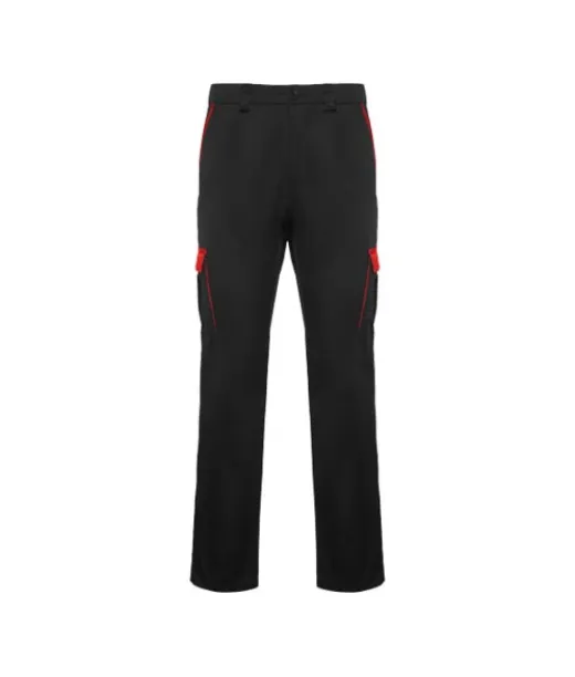 Trooper Työhousut 250 G/m2 Musta / Punainen