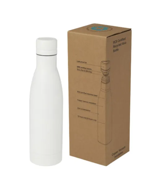 Vasa 500 Ml Rcs-sertifioitu Kierrätetty Ruostumattomasta Teräksestä Valmistettu Kuparityhjiöeristetty Pullo