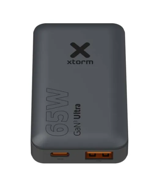 Xtorm 65 W:n Fast Travel Matklaturi Kaapelilla Ja Adapteripäillä