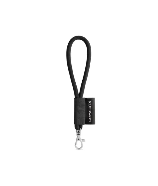 75090. Set Lanyard Tube Short (Ø 7 Mm) 9 Mm:n Sulkurenkaalla Musta