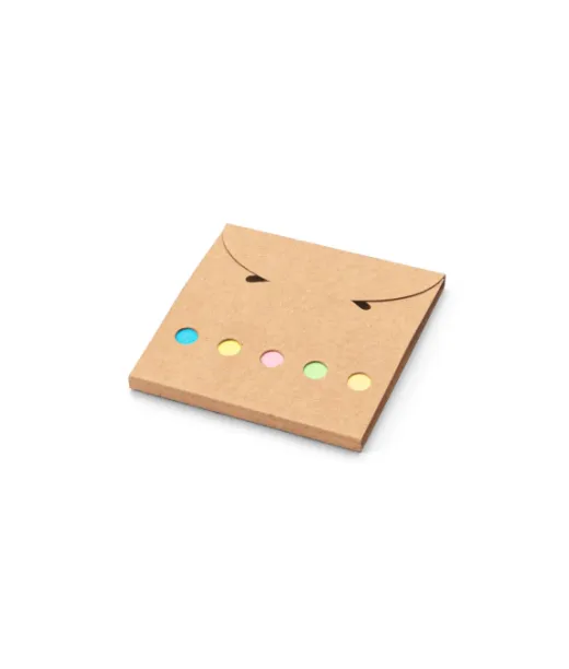 Ainsley. 2-in-1 Toimistosarja, Valmistettu 100 % Kierrätyspaperista, Sisältää 6 Tarramuistivihkoa Natural