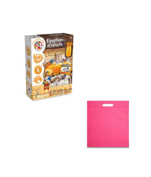 Ancient Egypt Excavation Kit Iv. Opetuspeli Toimitetaan Kuitukangaslahjapussilla (80 G/m²) Pinkki