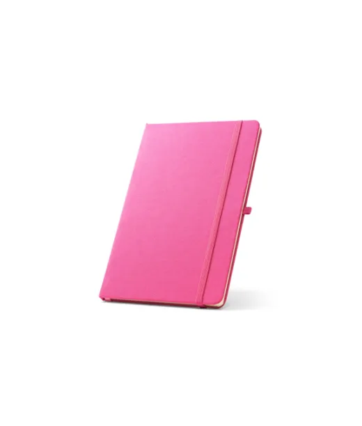 Anne. A5 Notebook In Recycled Polyester (100% Rpet) With Lined Pages Pinkki