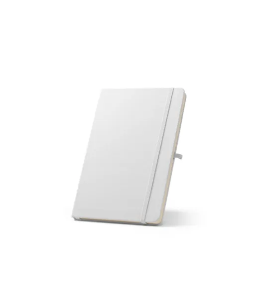 Anne Sub. A5-muistikirja Kierrätetystä Polyesteristä (100 % Rpet) 300d, Ihanteellinen Sublimaatiopainatukseen Valkoinen