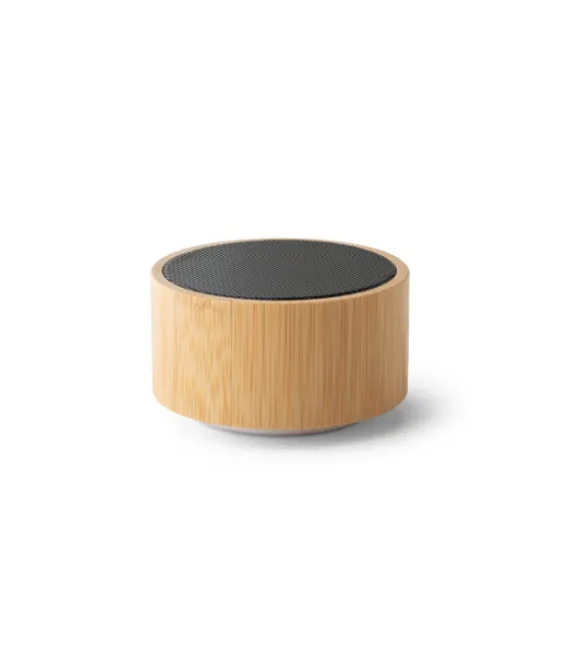 Arber. Portable 3w Speaker With 2h Battery Life In Bamboo And Abs Natural