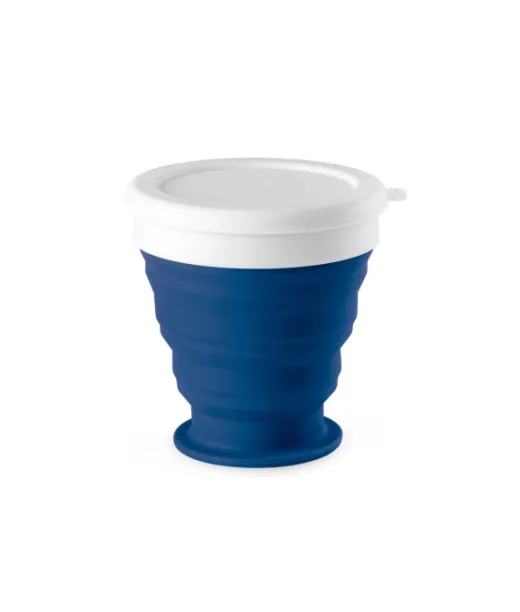 Astrada. Silikonista Ja Pp:stä Valmistettu Taittuva Matkakuppi 250 Ml Sininen