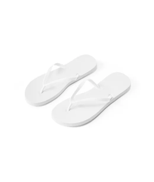 Bali / Xl. Tohvelit Täysin Muokattavilla Sublimaatiopohjallisilla Valkoinen